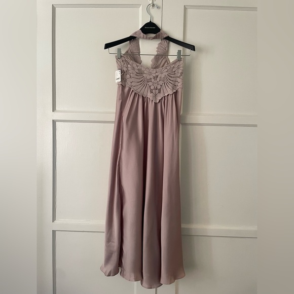 Free People Intimately Petal Party Midi Slip in Mushroom • NWT - Picture 11 of 11